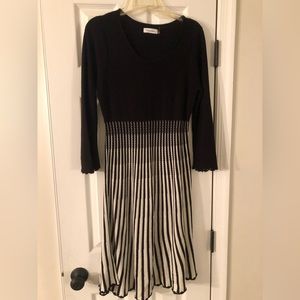 Calvin Klein Striped Knit Dress